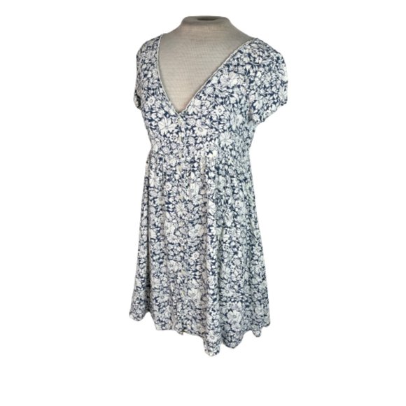 Denim & Supply Ralph Lauren Dresses & Skirts - Denim & Supply Ralph Lauren Boho Mini Dress Floral Blue Cream S Small